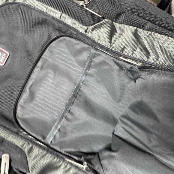 Tumi T-Tech Presidio Union T-Pass Laptop Backpack Padded Brief Pack Black Gray - Picture 6 of 9